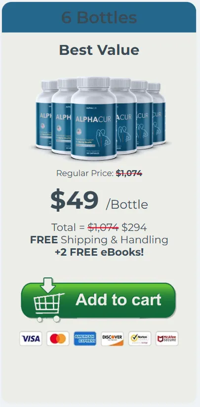 AlphaCur price 6 bottle